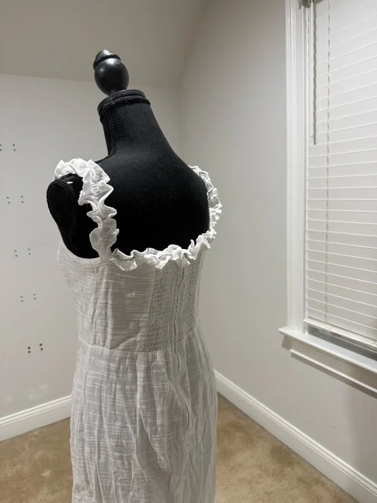 Petal & Pup White Lace-Trim Midi Dress - Picture 3 of 6